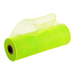 Decor Mesh Poly Ribbon Apple Green 10in x30ft Non-Metallic Craft Wreath Bow New